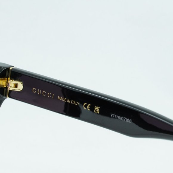 💯 NEW GUCCI GG1133S 003 BLACK SHINY PINK EYEGLASSES - Picture 10 of 13